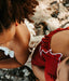 Ruffle Bikini in Terracotta and Ivory