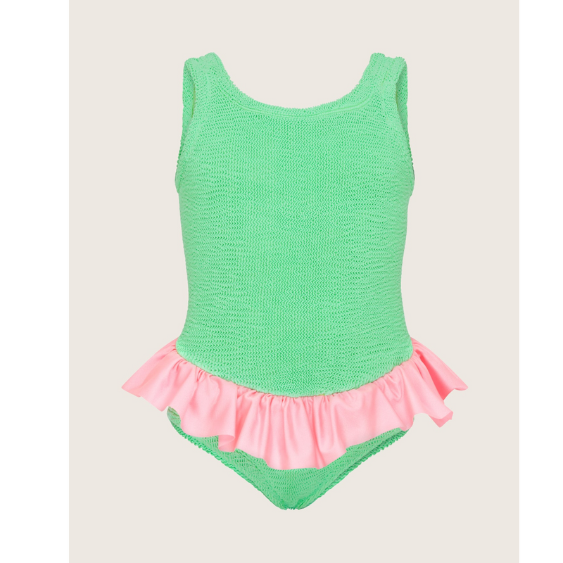 Baby Duo Denise Swimsuit - Lime/Pink