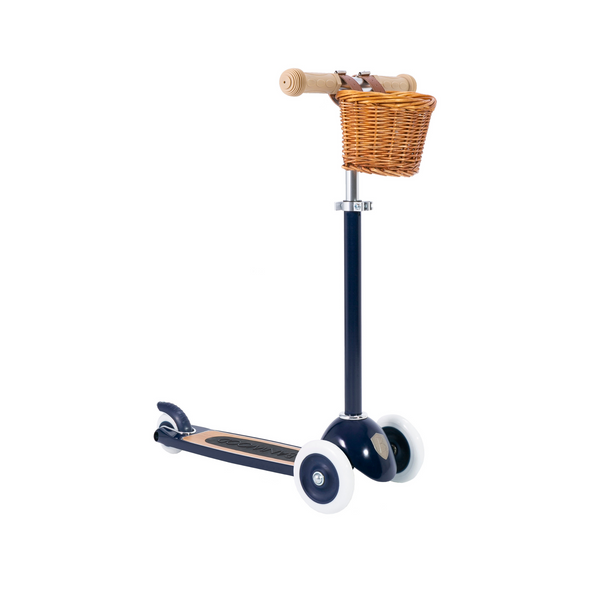 Classic Scooter with Basket - Navy