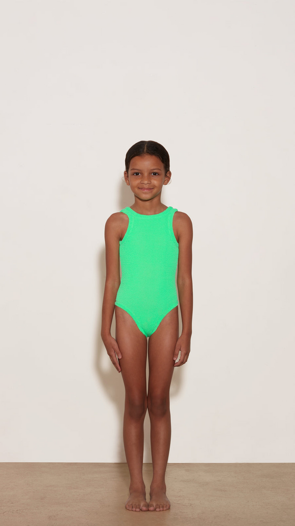 Baby Classic Crinkle Swimsuit - Lime