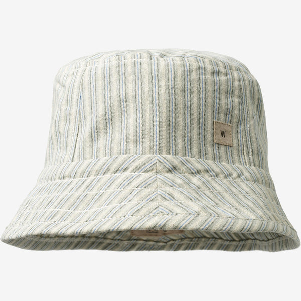 Kids striped bucket hat in organic cotton 