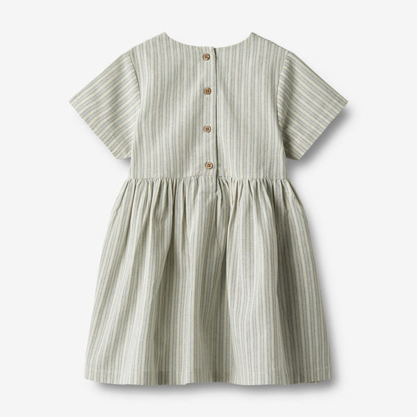 Esmaralda Short Sleeve Dress - Blue Stripe