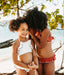 Ruffle Bikini in Terracotta and Ivory