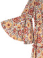 Girl's Kaftan Dress - Red Floral