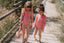 One Shoulder Ruffle Swimsuit in Blush Pink