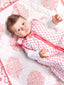Baby Sleeping Bag Pink City Print - TOG 0.6 (Lightweight)