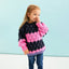 Adult and Mini Me Stripe Bubble Stitch Matching Jumpers