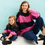 Adult and Mini Me Stripe Bubble Stitch Matching Jumpers