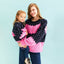 Adult and Mini Me Stripe Bubble Stitch Matching Jumpers