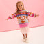 Poppy Heart Intarsia Kids Knitted Jumper