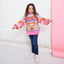 Poppy Heart Intarsia Kids Knitted Jumper