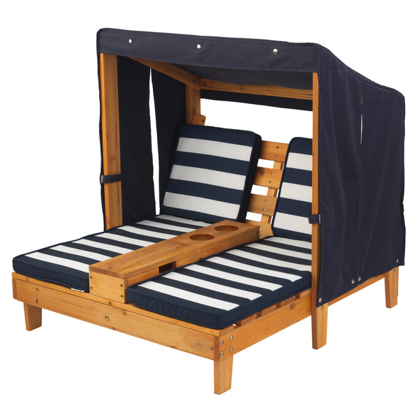 Double Chaise Lounge - Navy