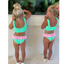 Baby Duo Olive Bikini - Lime/Pink