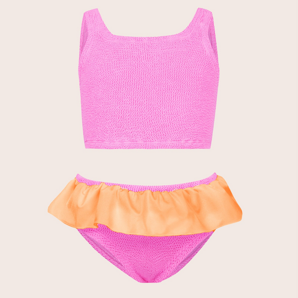 Baby Duo Olive Bikini - Pink/Orange
