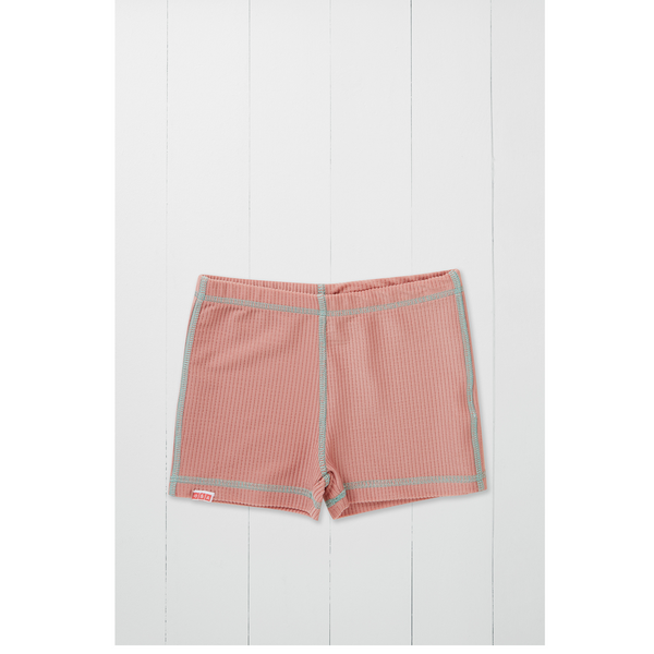 Ribbed Mini Swim Shorts - Pink