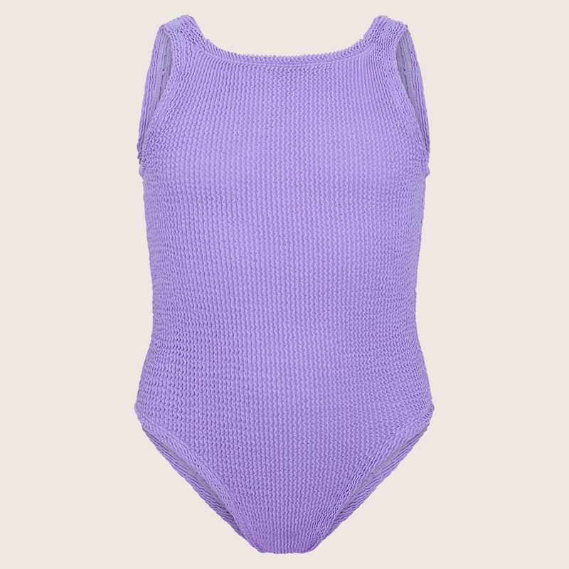 Kids Classic Crinkle Swimsuit - Lilac