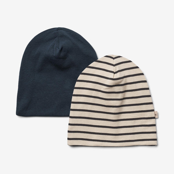 2 Pack Hats - Blue Navy Stripe