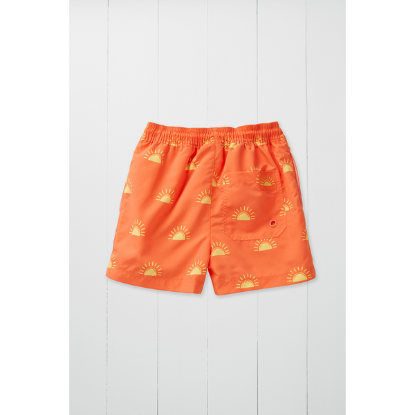 Woven Swim Shorts in Sunshine Print