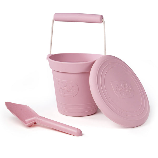 Blush Pink Silicone Bucket, Flyer and Spade Set