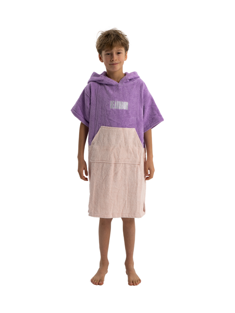 Kids Towelling Poncho - Malibu Sky