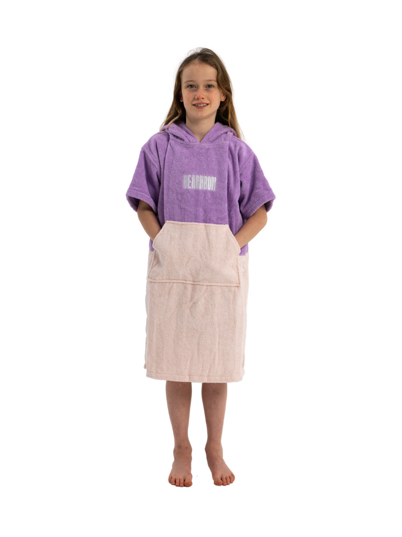 Kids Towelling Poncho - Malibu Sky