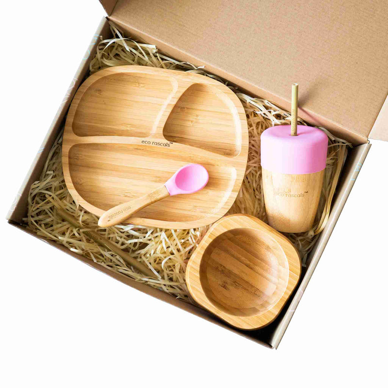 Bamboo Classic Section Plate Gift Set