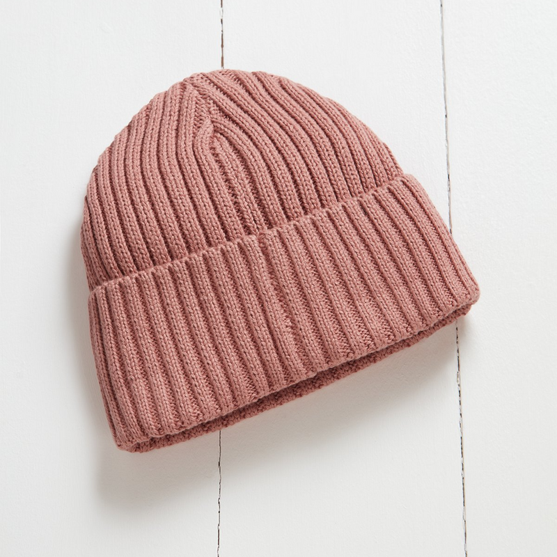 Chunky Knit Beanie - Rose