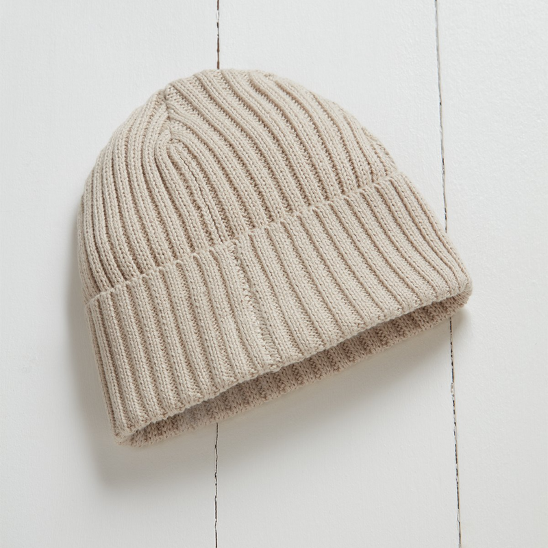 Chunky Knit Beanie - Stone