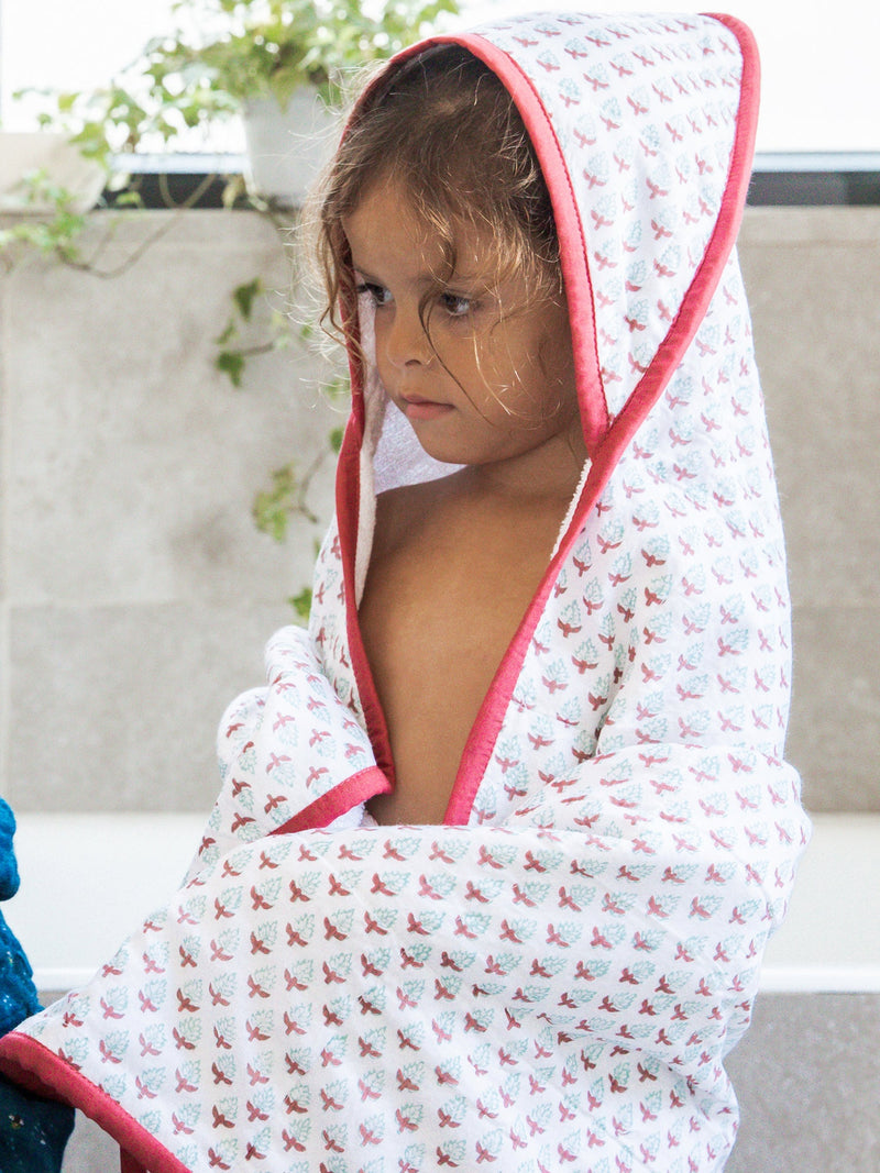 Kids Hooded Towel - Miami Print