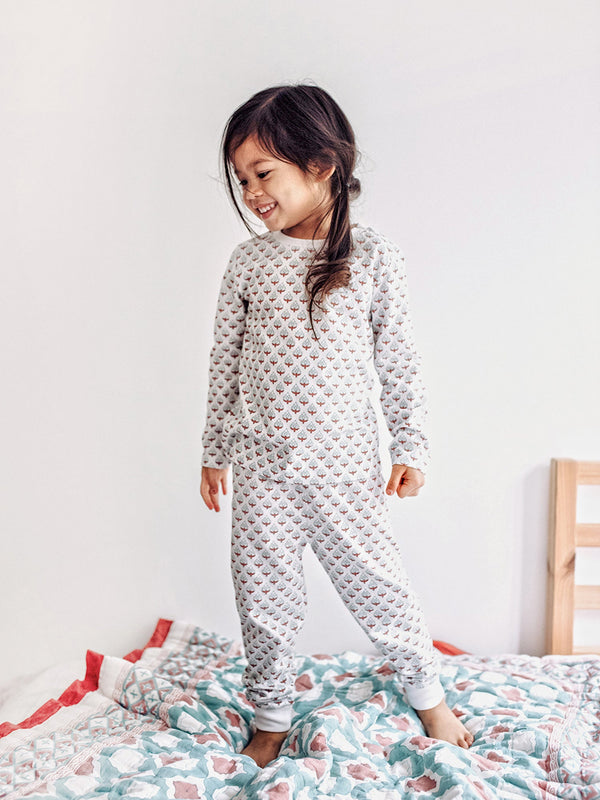 Kids Cotton Pyjamas - Miami Print