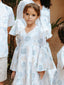 Leaf Print Girls Summer Dress