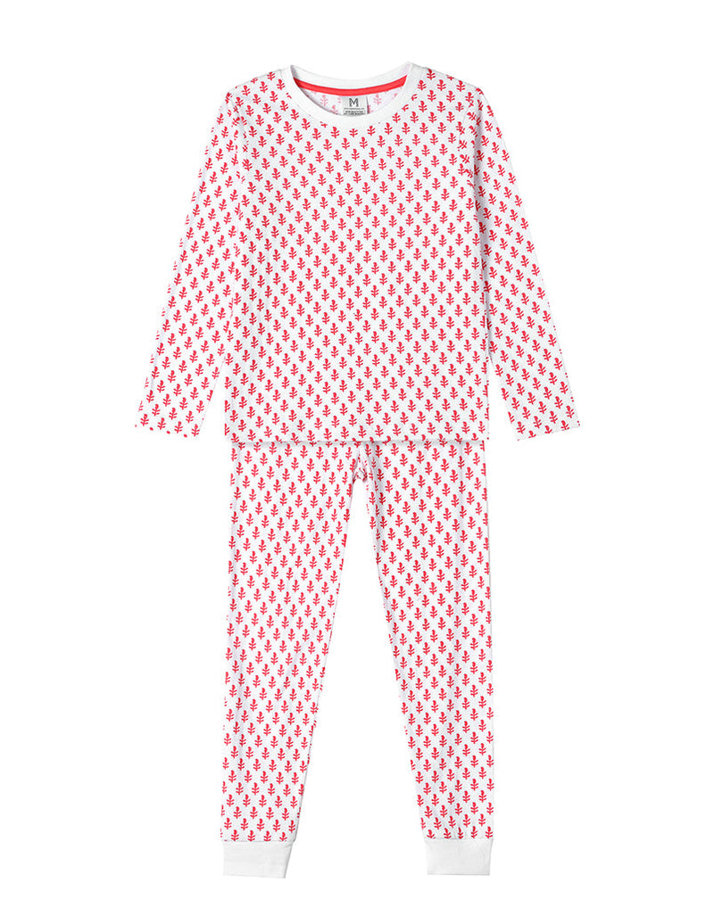 Kids Cotton Pyjamas - Pink City Print