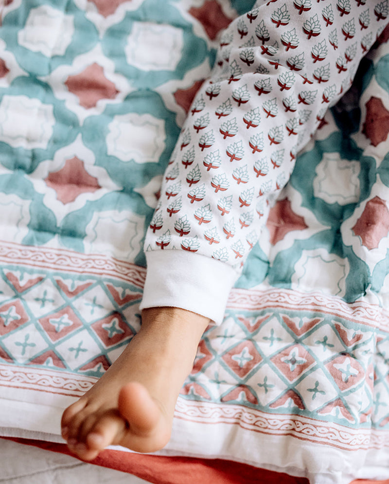 Kids Cotton Pyjamas - Miami Print