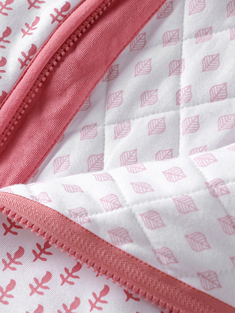 Baby Sleeping Bag Pink City Print - TOG 2.2 (Quilted)