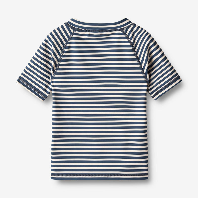 Jackie S/S Swim T-Shirt - Indigo Stripe