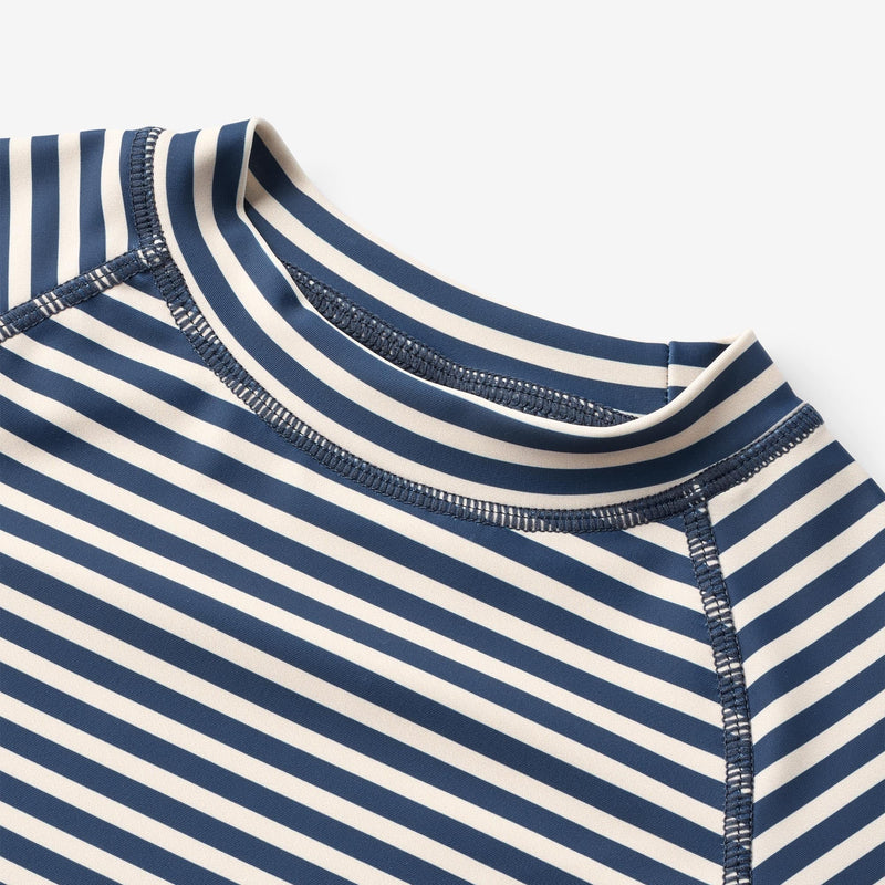 Jackie S/S Swim T-Shirt - Indigo Stripe