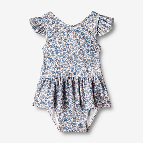 Diddi Baby Swimsuit - Blue Flower Meadow