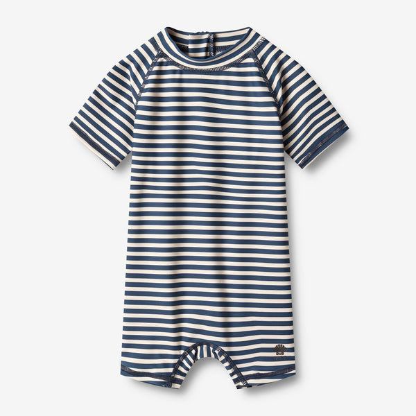 Cas Baby Swimsuit - Indigo Stripe