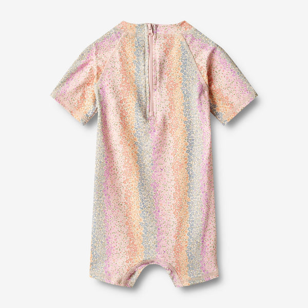 Cas Baby Swimsuit - Rainbow Flowers Print