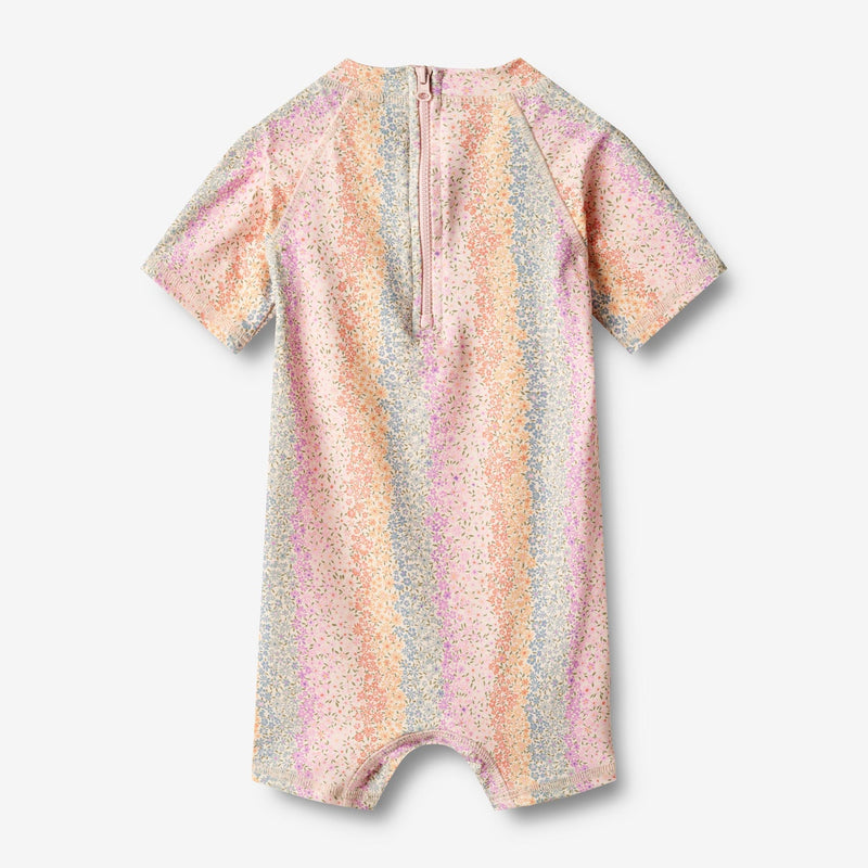 Cas Baby Swimsuit - Rainbow Flowers Print