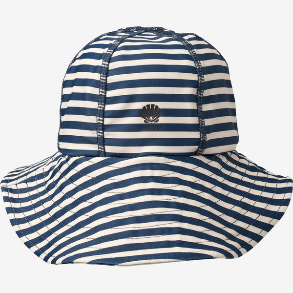 UV Baby Sun Hat - Indigo Stripe
