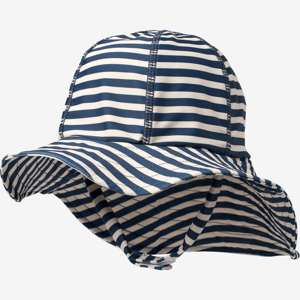 UV Baby Sun Hat - Indigo Stripe