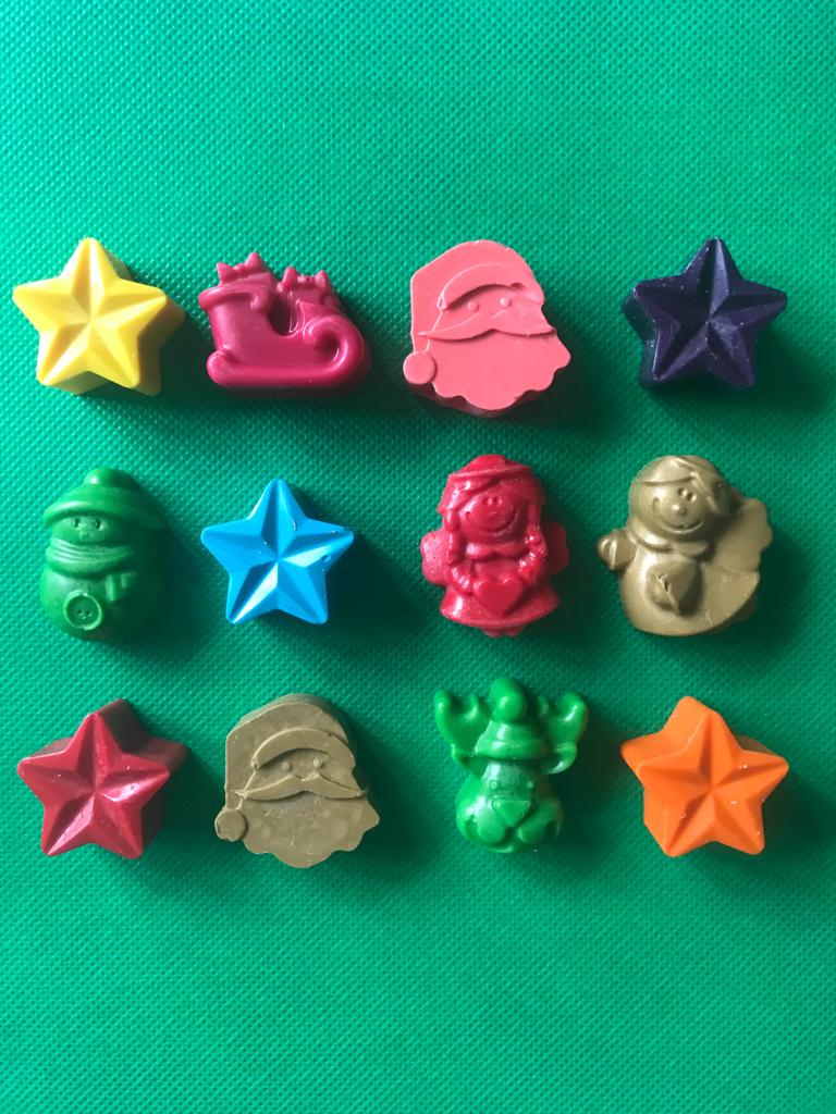 Natural Beeswax Crayons Christmas Box of 10