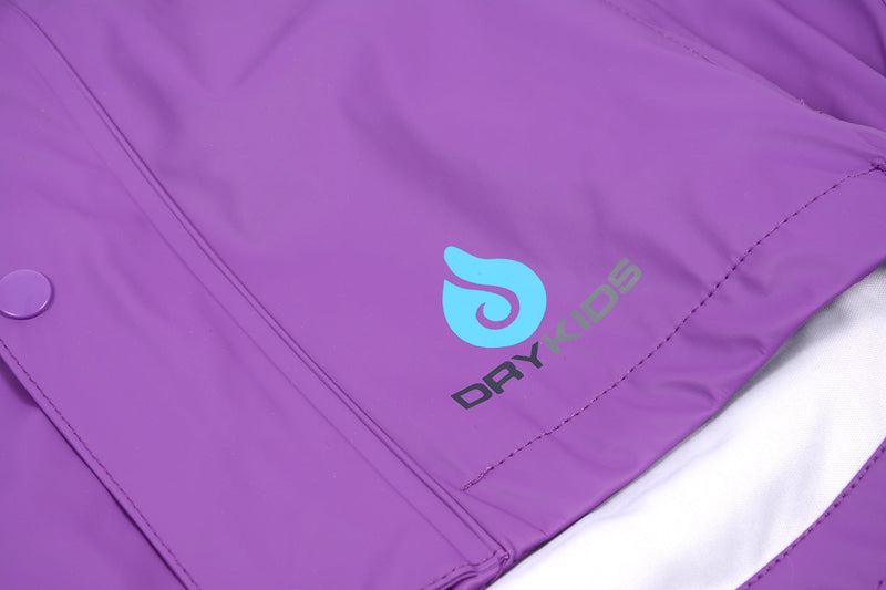 Purple Waterproof Jacket & Dungaree Set