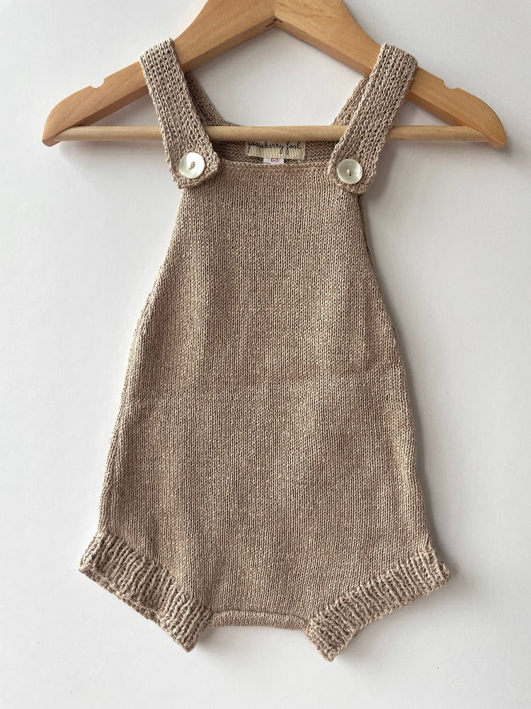 Organic Cotton Knitted Baby Romper