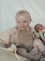 Organic Cotton Knitted Baby Romper